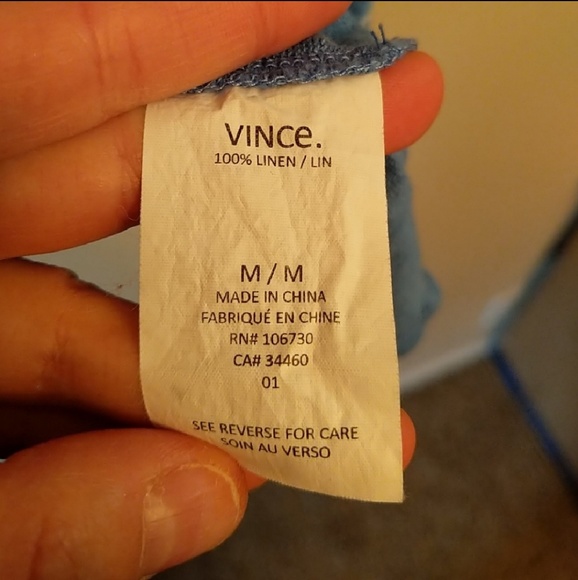 {Vince} Linen Medium Top - Picture 5 of 6